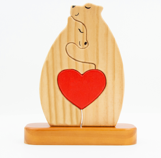Personalized Wooden Bears Family