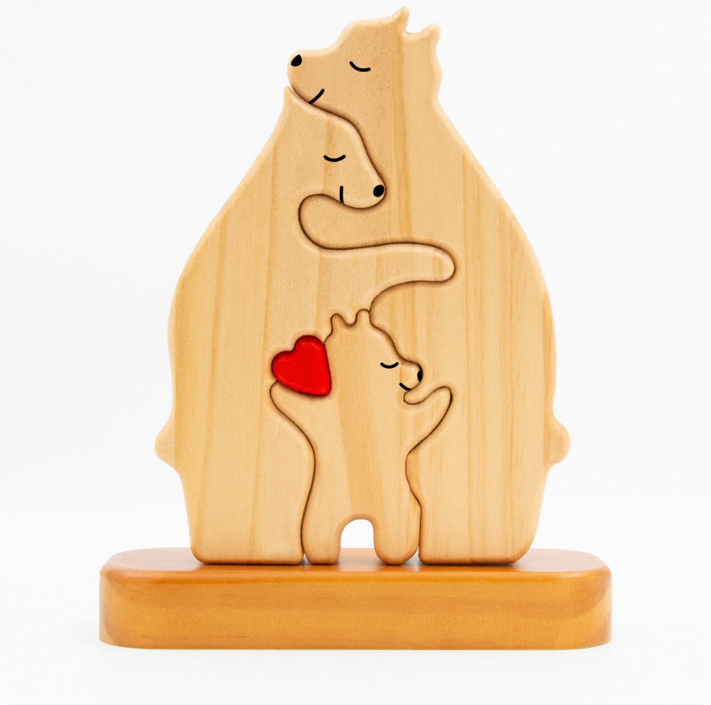 Personalized Wooden Bears Family