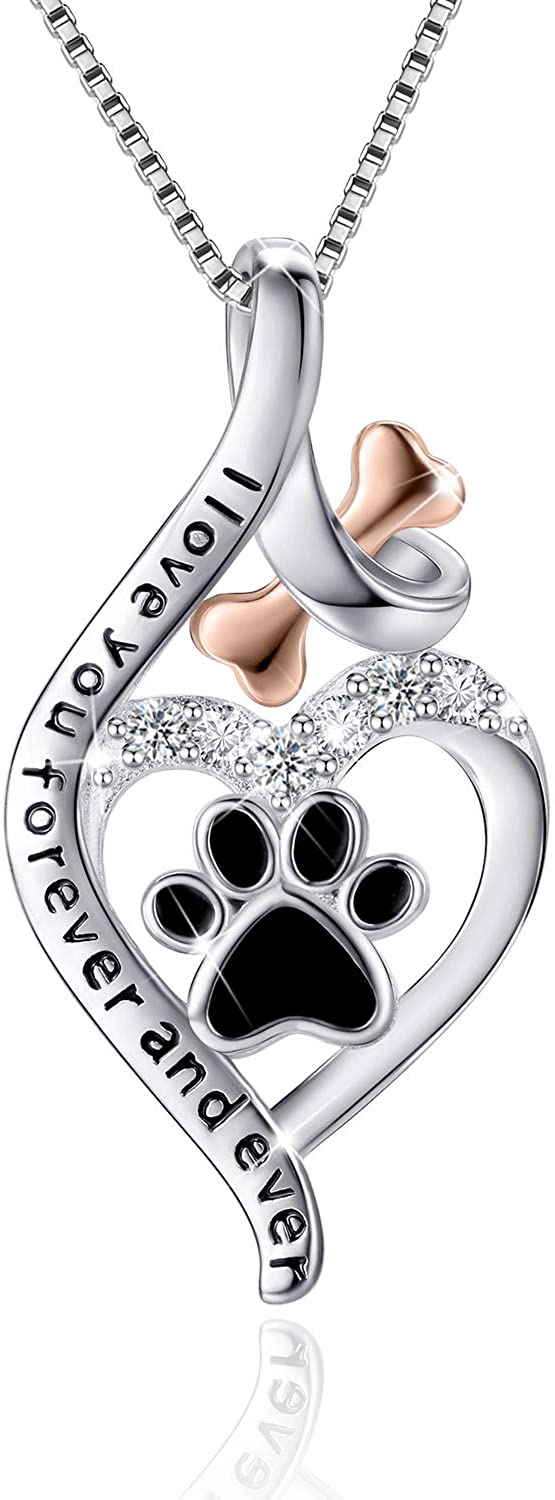 LOVE Paw Print Pendant