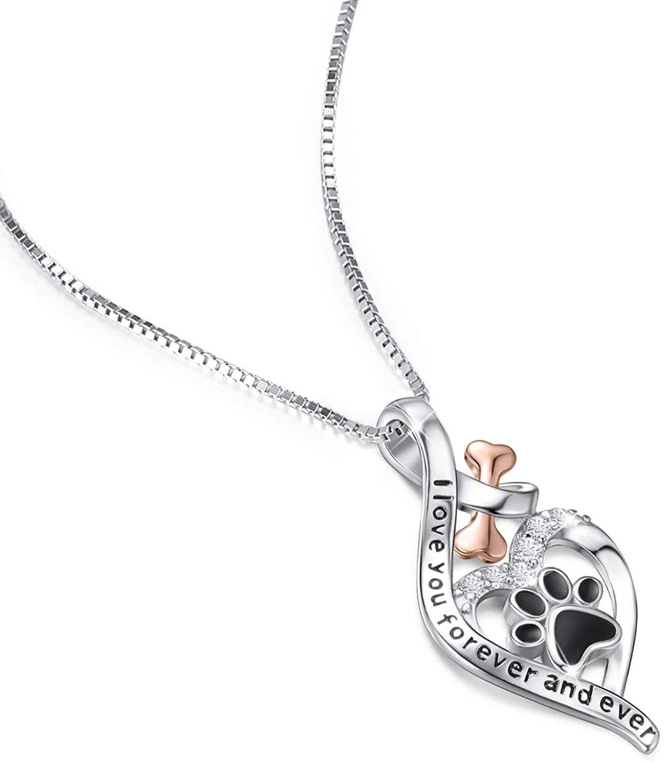 LOVE Paw Print Pendant