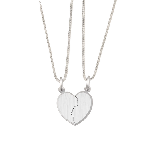 Personalized Broken Heart Pendant Necklace
