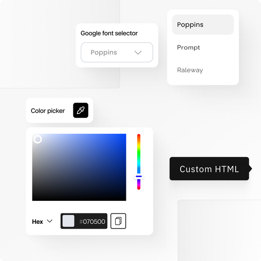 Color Picker and Font Picker